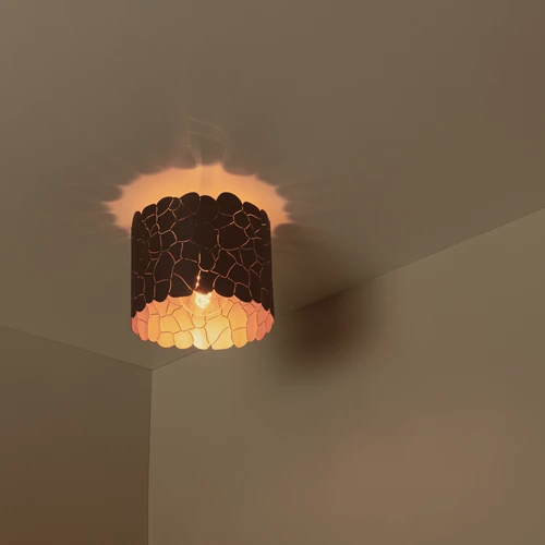 Lucide ALMELO - Plafonnier - Ø 25,5 cm - 1xE27 - Noir - ambiance 1